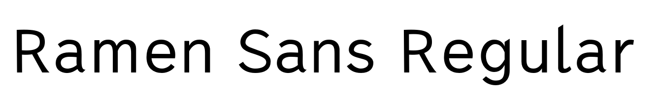 Ramen Sans Regular